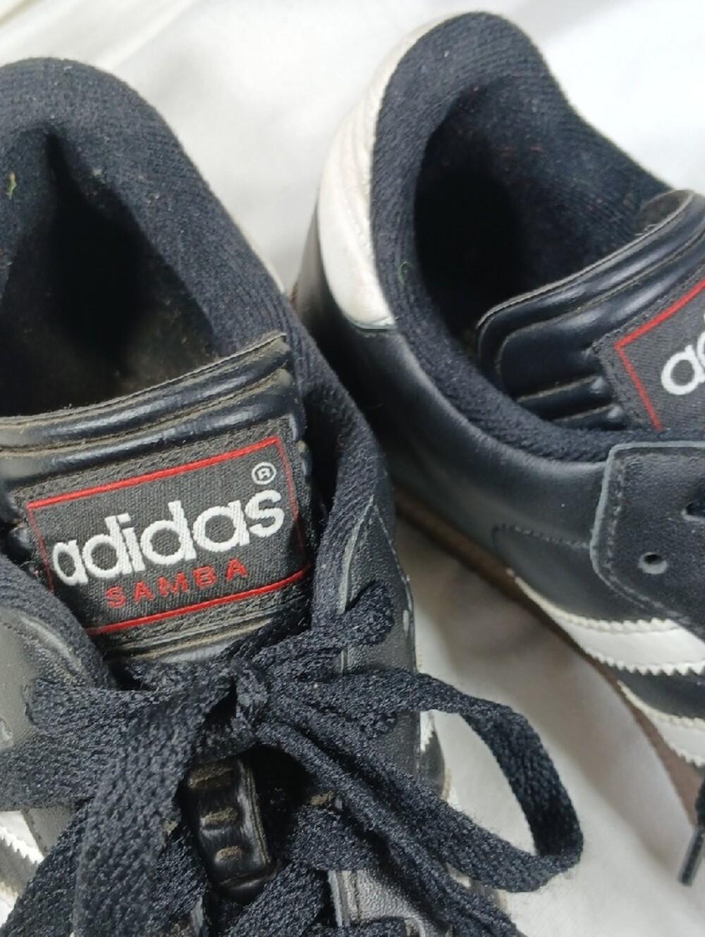 adidas Black and White Classic Leather Sneakers - Picture 3 of 13